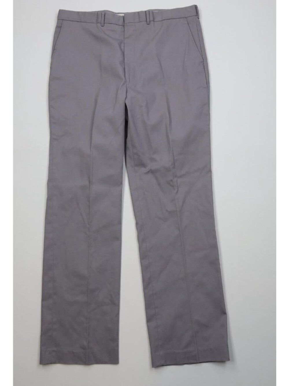 Vintage 70s Streetwear Mens 38x32 Flared Wide Leg Chino Pants Steel Blue USA